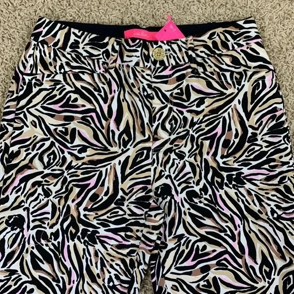 NWT Lilly Pulitzer Kelly stretch pant in onyx can you zee me sz 4